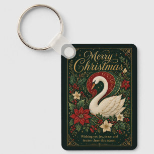 The Winter Swan’s Serenade Key Ring