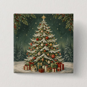 The Winter Woodland's Crown Jewel 15 Cm Square Badge