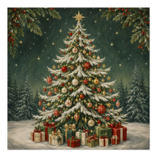 The Winter Woodland's Crown Jewel Poster