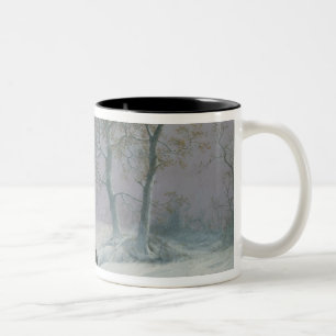 The wintry road to market Two-Tone coffee mug