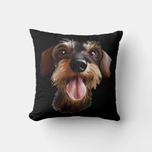 The Wirehair Dachshund Cushion