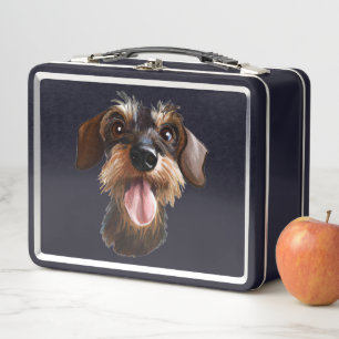 The Wirehair Dachshund Metal Lunch Box