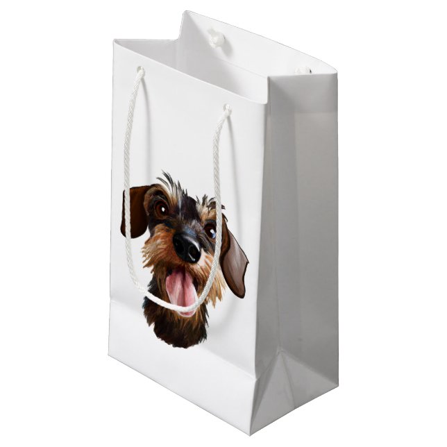 The Wirehair Dachshund Small Gift Bag (Front Angled)