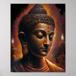 The Wisdom of Buddha Portrait art Poster
