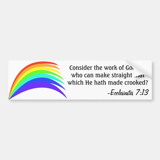 The Wisdom of God Bumper Sticker (Front)