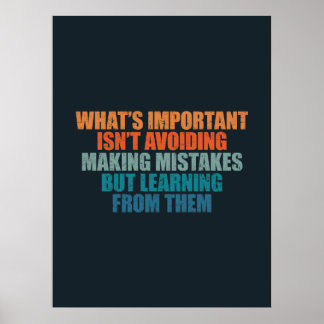 The Wisdom of Mistakes Growth Mindset Poster