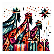 The wise men Christmas poster