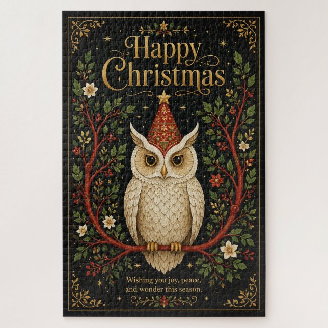 The Wise Messenger’s Yuletide Bloom Jigsaw Puzzle (Vertical)