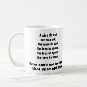 THE WISE OLD OWL mug