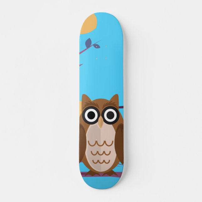 The Wise Owl Skateboard (Front)