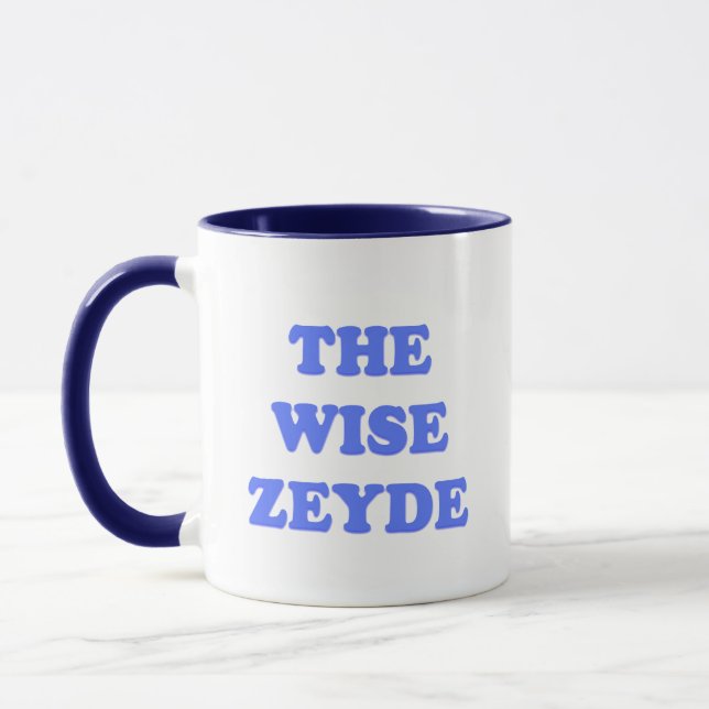 The Wise Zeyde Funny Passover Seder Mug (Left)