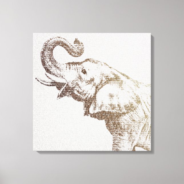 The Wisest Elephant Canvas Print (Front)