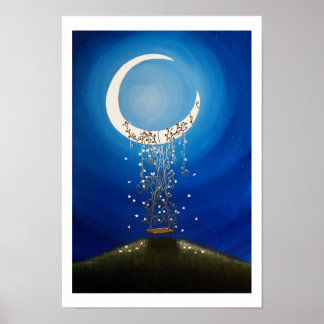 The Wishing Swing Illustration Poster