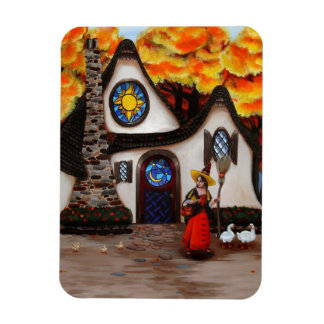 The Witch and her Geese Magnet