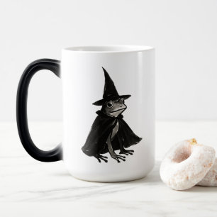 The Witch Frog – Ink Brush Halloween Design on Magic Mug