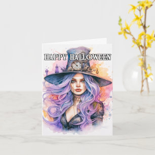 The Witch   Happy Halloween Card