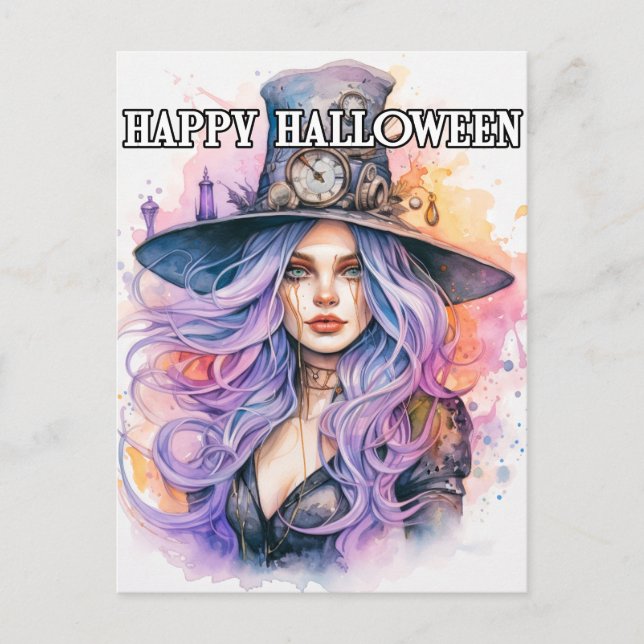 The Witch | Happy Halloween Postcard (Front)