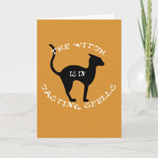 The Witch Is In Card