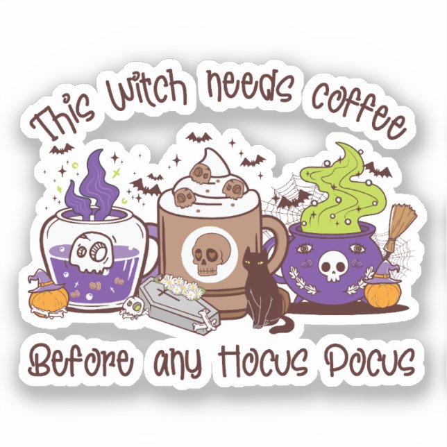 The Witch Needs Coffee - Coffee Lover (Front)