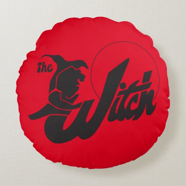 The Witch Round Cushion (Front)