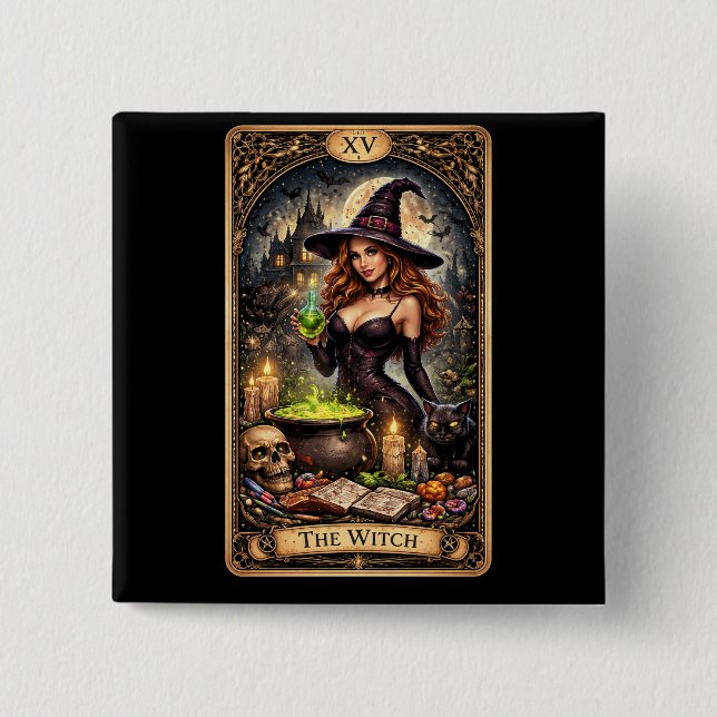 The Witch’s Brew 15 Cm Square Badge (Front)