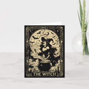 The Witch Tarot Card Halloween Vintage Gothic Men