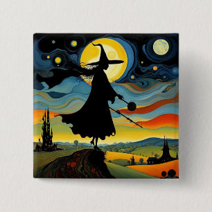 The Witch watches 15 Cm Square Badge