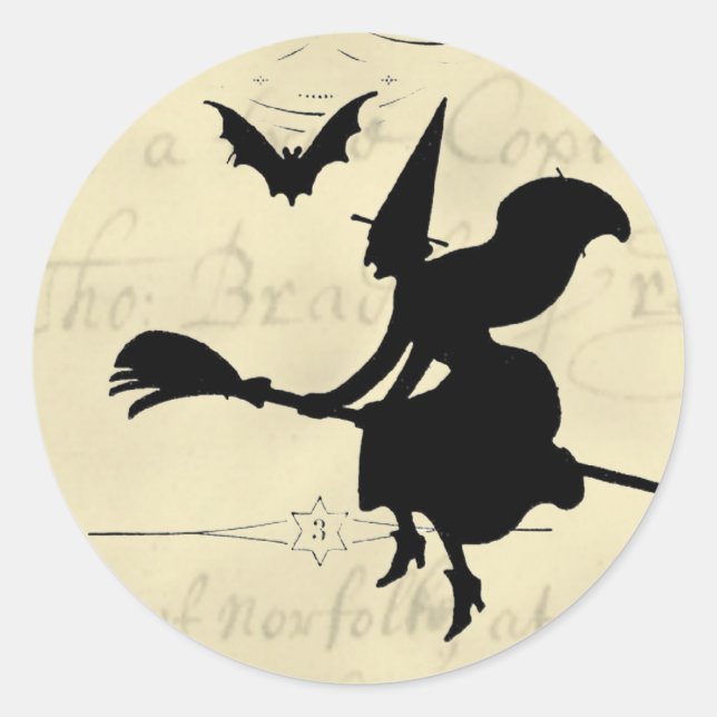 The Witches Ball Halloween Classic Round Sticker (Front)