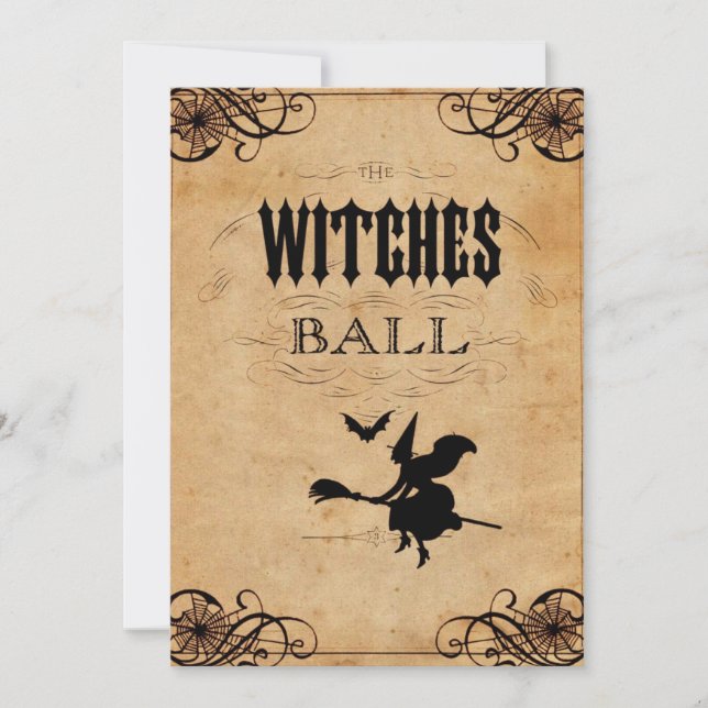 The Witches Ball Halloween Party Invitation (Front)