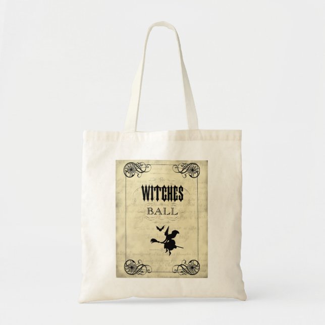 The Witches Ball Halloween Tote Bag (Front)