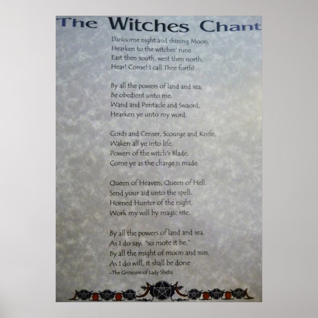 The Witches Chant Poster (Front)