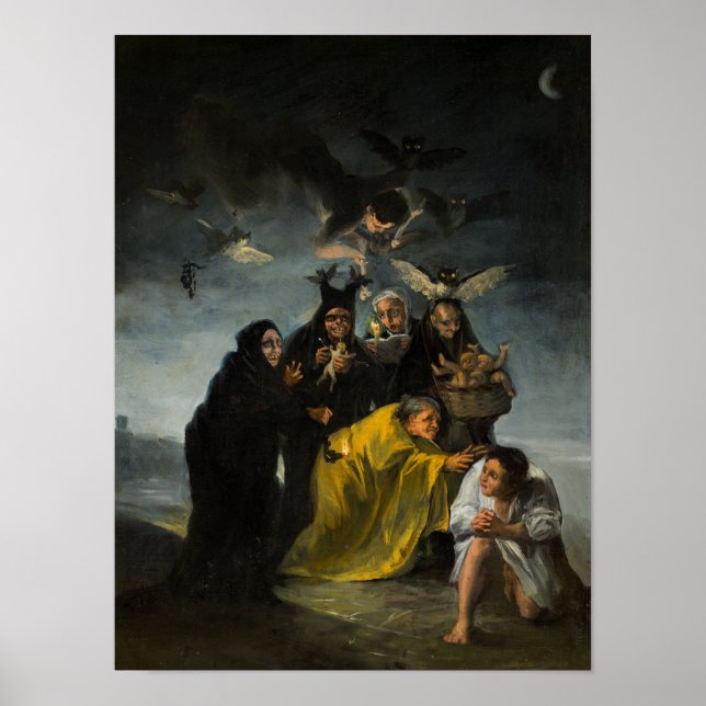 The Witches' Sabbath, Las Brujas by Francisco de G Poster (Front)