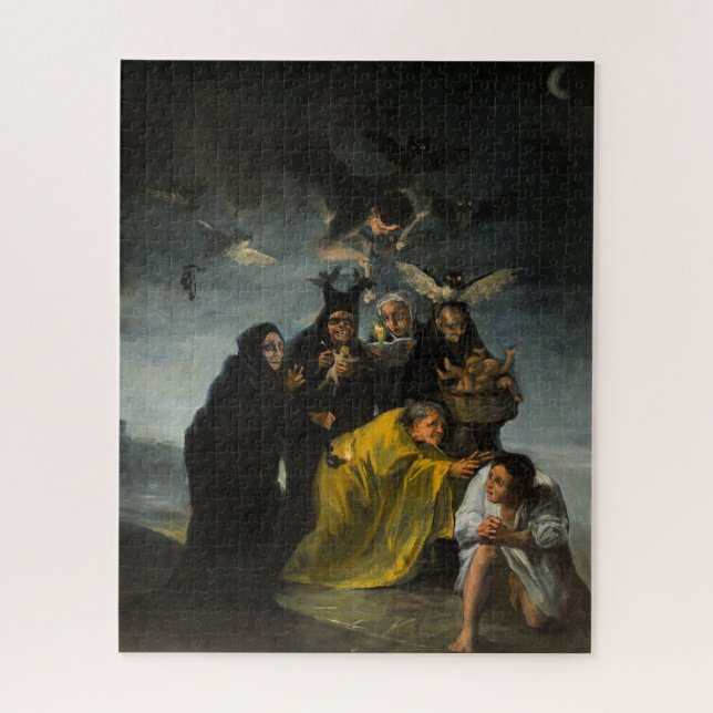 The Witches' Sabbath, Las Brujas by Francisco Goya Jigsaw Puzzle (Vertical)