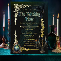 The Witching Hour Elegant Halloween Cocktail Party