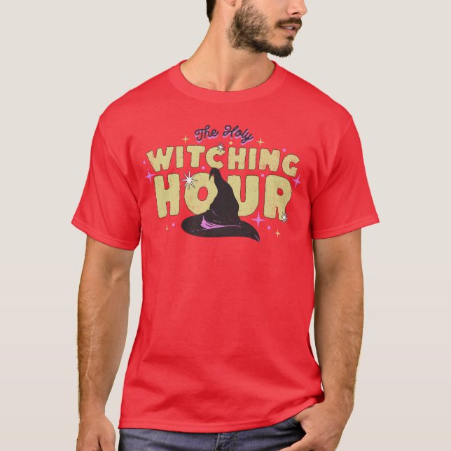 The Witching Hour Halloween retro T-Shirt (Front)