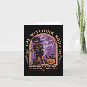 The Witching Hour Paranormal Spooky Halloween Zomb Card