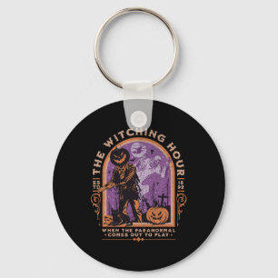 The Witching Hour Paranormal Spooky Halloween Zomb Key Ring