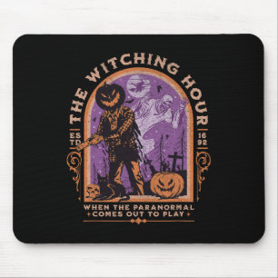 The Witching Hour Paranormal Spooky Halloween Zomb Mouse Mat