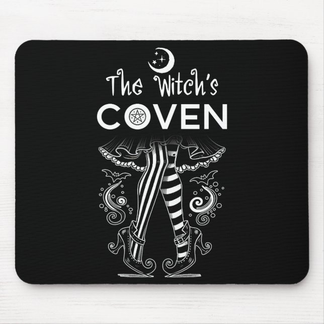 The Witch's Coven Witchy Legs Witch Legs Halloween Mouse Mat (Front)
