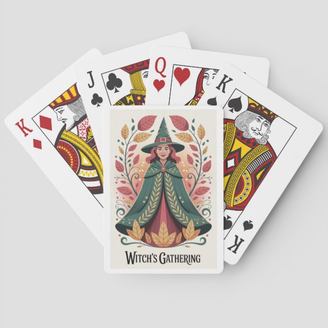 The Witch's Gathering Playing Cards 01 (Back)