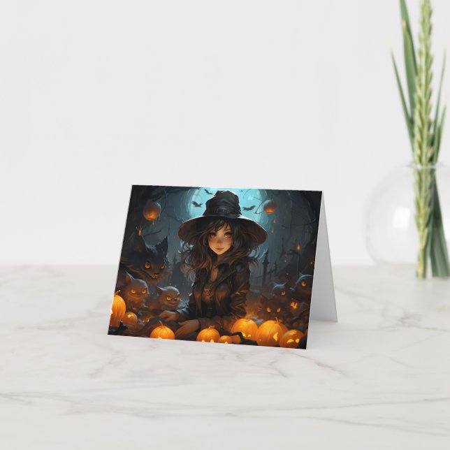 The Witchy Halloween Card (Front)