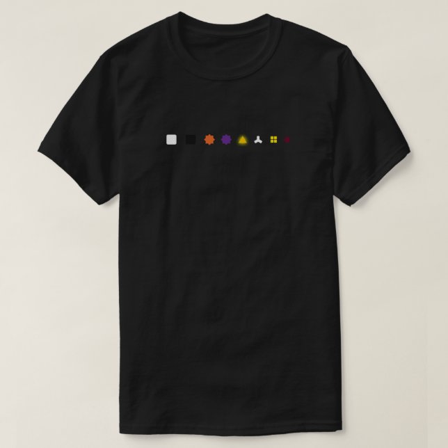 The Witness - Puzzle Types Fitted T-Shirt (Design Front)