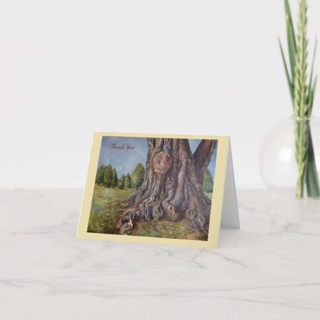 The Witness Tree thank you card (Front)