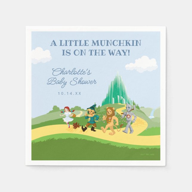 The Wizard Of Oz™ Baby Shower Napkin (Front)