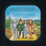 The Wizard Of Oz™ Birthday Paper Plates<br><div class="desc">Celebrate your Baby Shower with these Wizard of Oz paper plates. Personalise by adding your name and shower date!</div>