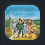 The Wizard Of Oz™ Birthday Paper Plates<br><div class="desc">Celebrate your Baby Shower with these Wizard of Oz paper plates. Personalise by adding your name and shower date!</div>