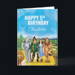 The Wizard Of Oz™ |  Custom Happy Birthday Card<br><div class="desc">Check out this classic Wizard of Oz Birthday card! Personalise by adding your child's name and age or custom text!</div>