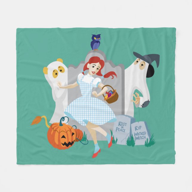 The Wizard Of Oz™ | Dorothy Halloween Happy Dance Fleece Blanket (Front (Horizontal))