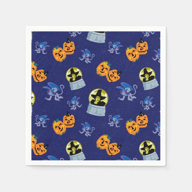 The Wizard Of Oz™ | Halloween Wicked Witch Pattern Napkin (Front)