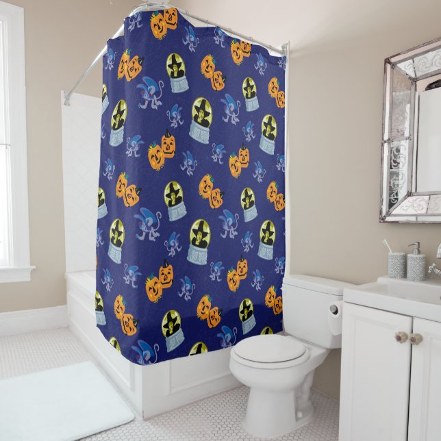 The Wizard Of Oz™ | Halloween Wicked Witch Pattern Shower Curtain (In Situ)